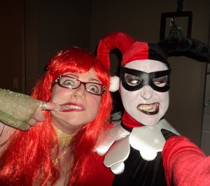 Poison Ivy (Julie) & Harley Quinn (Amanda) - Halloween 2013