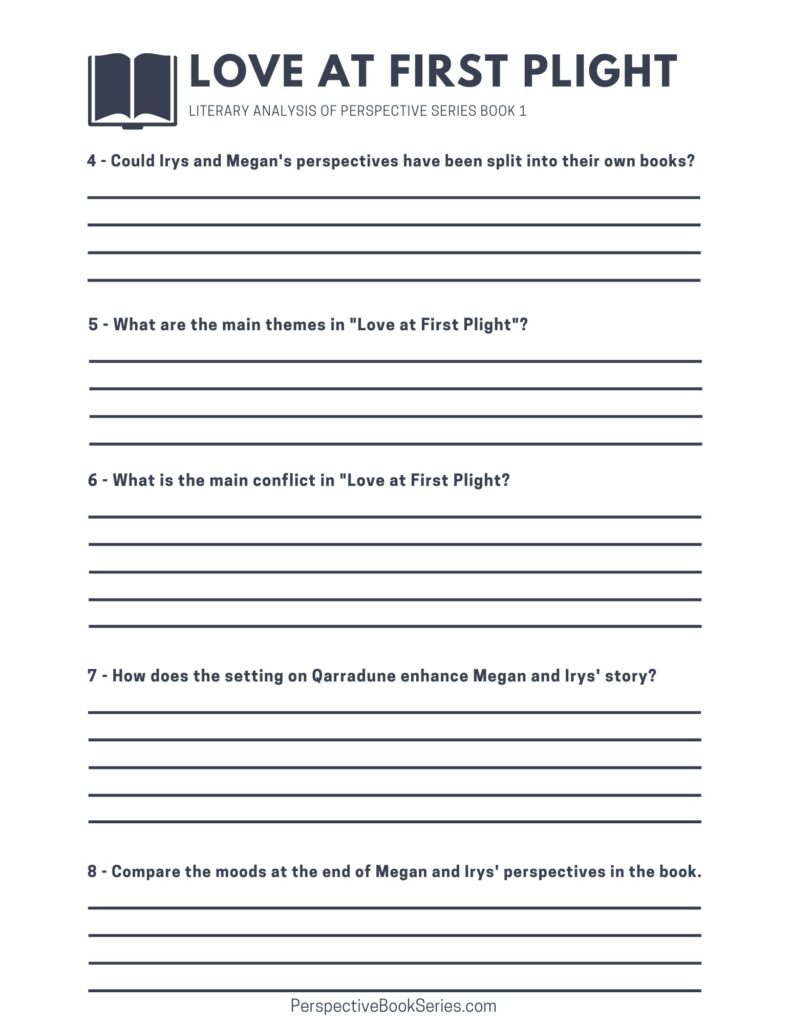 Worksheet - Literary Analysis - Love at First Plight 2