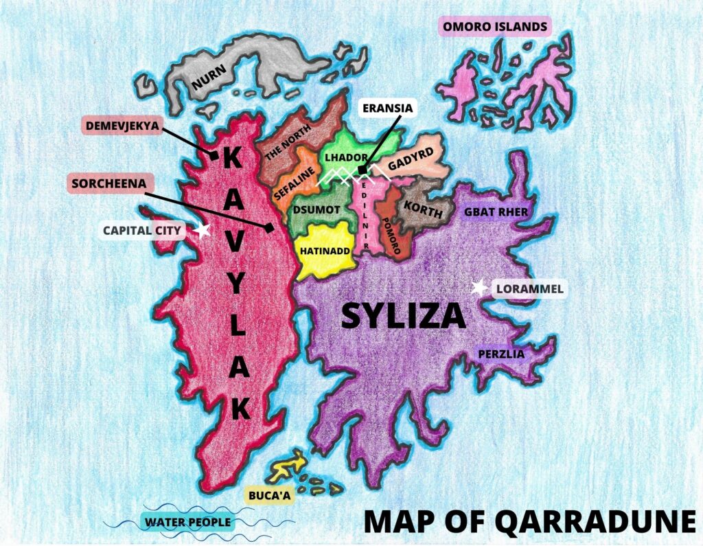 Map of Qarradune - Perspective Book Series