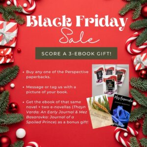Perspective Series Black Friday Book Sale with 3 ebook gifts.