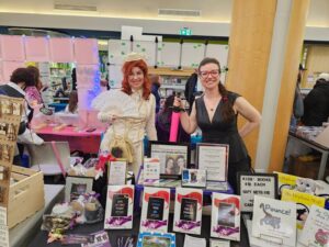 Perspective series authors Amanda Giasson and Julie B. Campbell at Innisfil Idealab & Library ComicFEST 2024